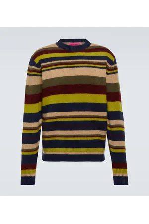 THE ELDER STATESMAN Striped cashmere sweater