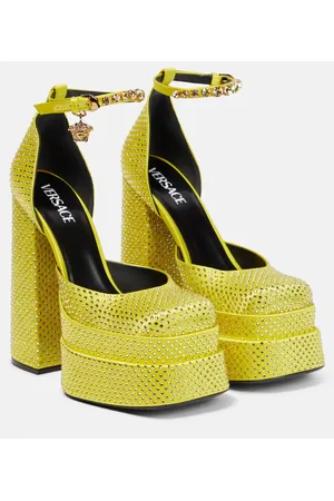 VERSACE Medusa Aevitas embellished platform pumps