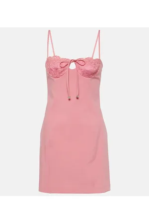 BLUMARINE Lace-trimmed minidress