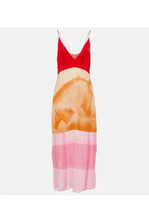 Stella McCartney Sequined silk midi dress