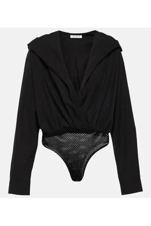 Alaïa AlaÃ¯a Hooded cotton bodysuit