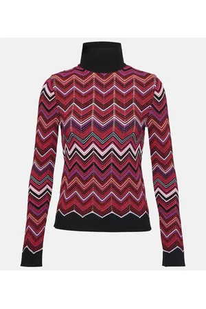 Missoni Zig-zag knit turtleneck sweater