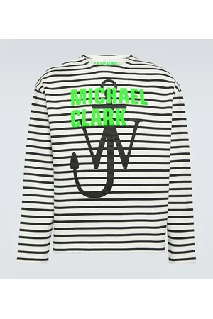 J.W.Anderson X Michael Clark striped cotton jersey sweatshirt