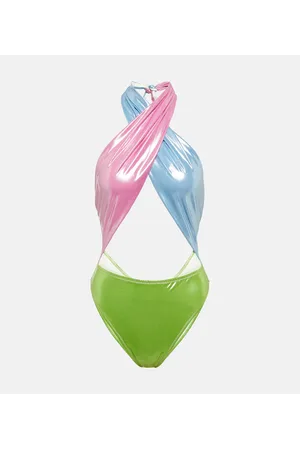 Reina Olga Italian Stallion lamÃ© swimsuit