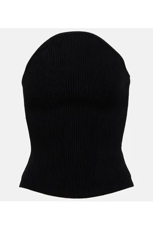 Khaite Jericho rib-knit bustier