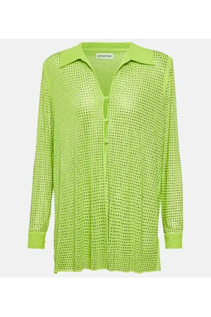 Self-Portrait Embellished shirt