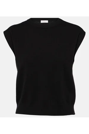 Brunello Cucinelli Ribbed-knit cashmere top
