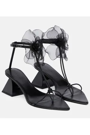 Nensi Dojaka AppliquÃ© leather thong sandals