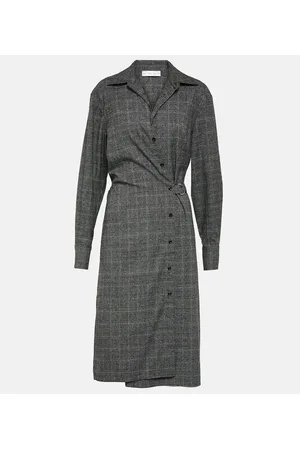 Proenza Schouler White Label checked midi dress