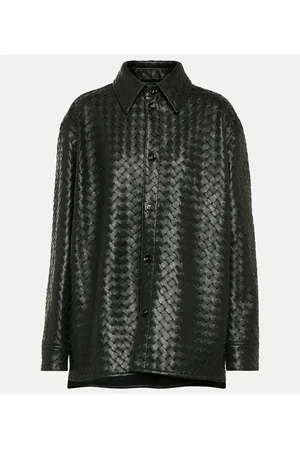 Bottega Veneta Intrecciato leather shirt
