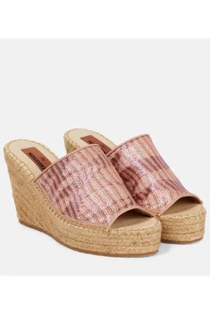 Missoni Jacquard wedge mules