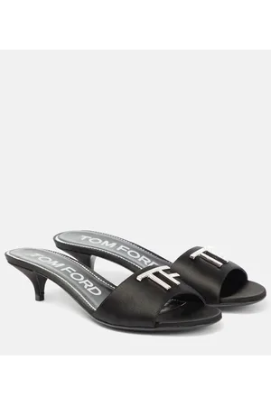 Tom Ford Embellished satin mules