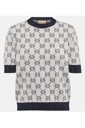 Gucci Cotton-blend lamÃ© top
