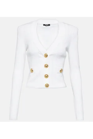 Balmain Ribbed-knit cardigan