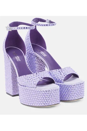 PARIS TEXAS Holly Tatiana embellished leather platform sandals