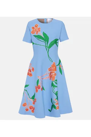 Carolina Herrera Floral midi dress
