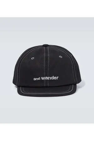and wander Logo cotton twill cap