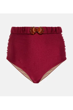 JOHANNA ORTIZ High-rise belted bikini bottoms