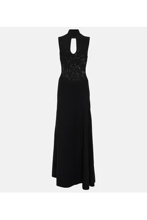 Victoria Beckham Cutout pointelle maxi dress