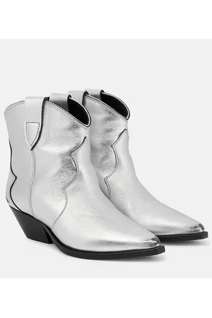 Isabel Marant Dewina metallic leather ankle boots