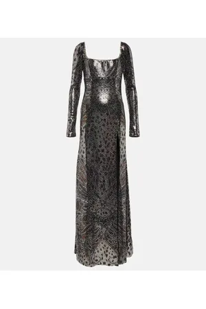 Etro Embellished printed gown