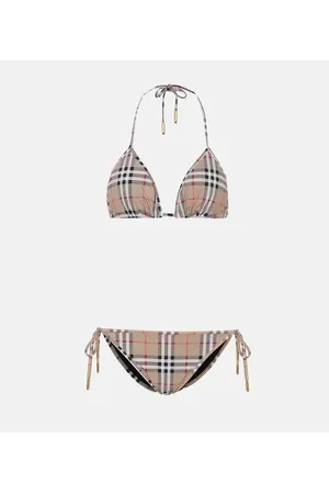 Burberry Vintage Check triangle bikini