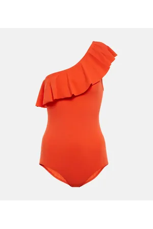 Isabel Marant Sicilya one-shoulder swimsuit