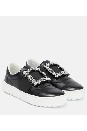 Roger Vivier Very Vivier embellished leather sneakers