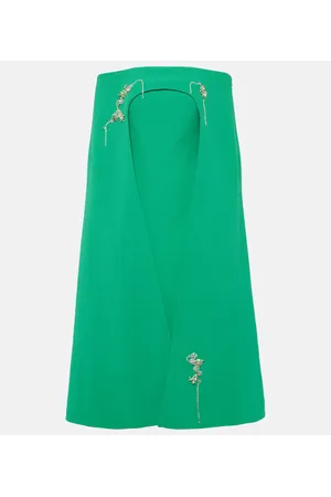 Safiyaa Rowan Manorel embellished caped midi dress