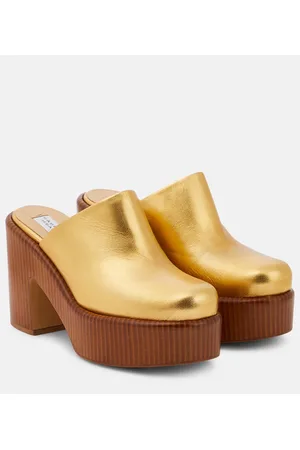 GABRIELA HEARST Metallic leather platform pumps