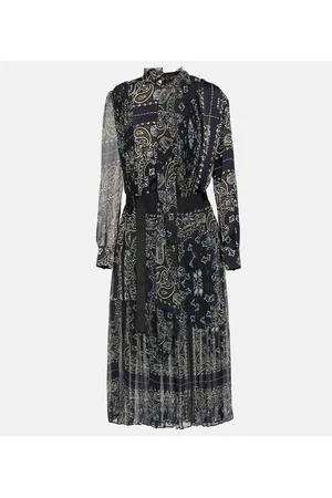 SACAI Bandana-printed midi dress