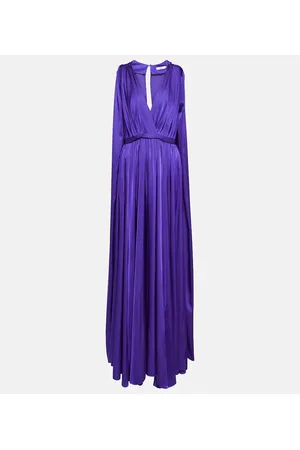 Safiyaa Bridal chiffon cape gown