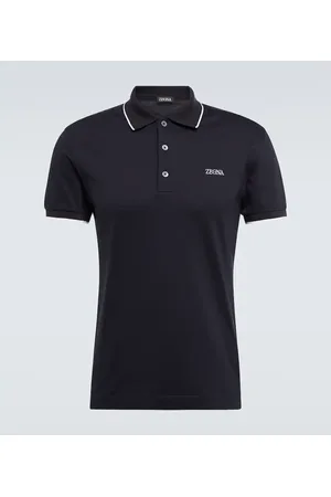 Ermenegildo Zegna Cotton-blend polo shirt