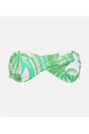Melissa Odabash Martinique printed bandeau bikini top