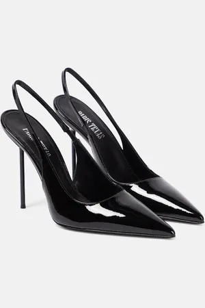 PARIS TEXAS Lidia patent leather slingback pumps