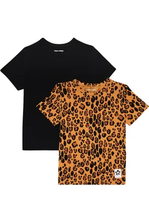 Mini Rodini Basic Leopard set of 2 jersey T-shirts