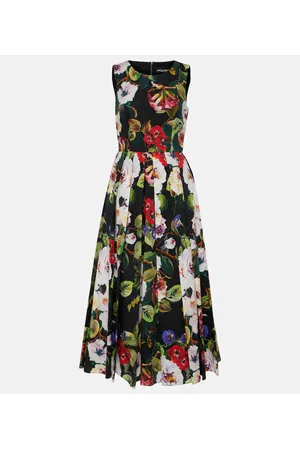 Dolce & Gabbana Floral cotton midi dress