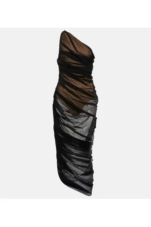 Norma Kamali Diana jersey one-shoulder midi dress
