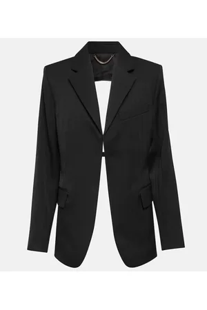 Victoria Beckham Cutout virgin wool blazer