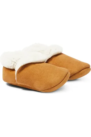 Petit Nord Baby suede shearling bootie