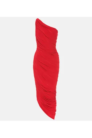 Norma Kamali Diana jersey one-shoulder midi dress