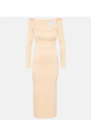 ALEX PERRY Satin midi dress