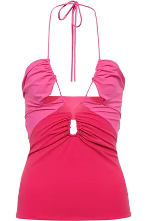 Nensi Dojaka Cutout halterneck top