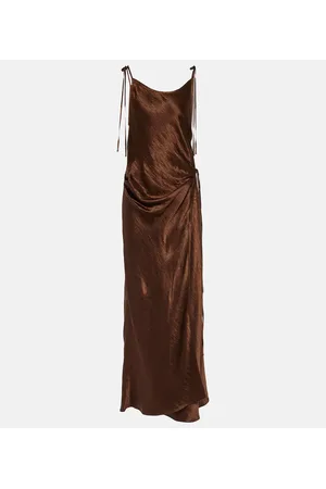 Acne Studios Satin midi dress