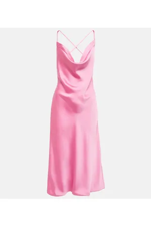 Norma Kamali Satin midi dress