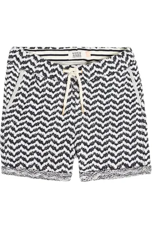 Scotch&Soda Intarsia cotton-blend knitted shorts