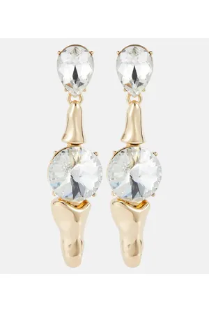 AREA Crystal-embellished drop earrings