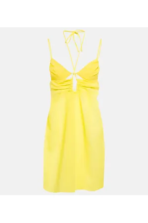 Nensi Dojaka Cutout halterneck minidress