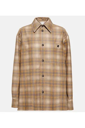 Bottega Veneta Checked leather shirt