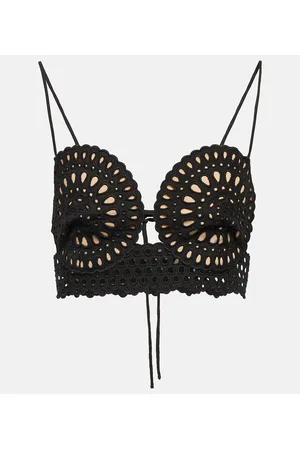 Stella McCartney Broderie anglaise crop top